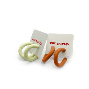 Clio Hoops (NEW Color Options) - earpartyph ear party ph handmade polymer clay earrings philippines