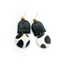 Load image into Gallery viewer, Cow 2 - earpartyph ear party ph handmade polymer clay earrings philippines