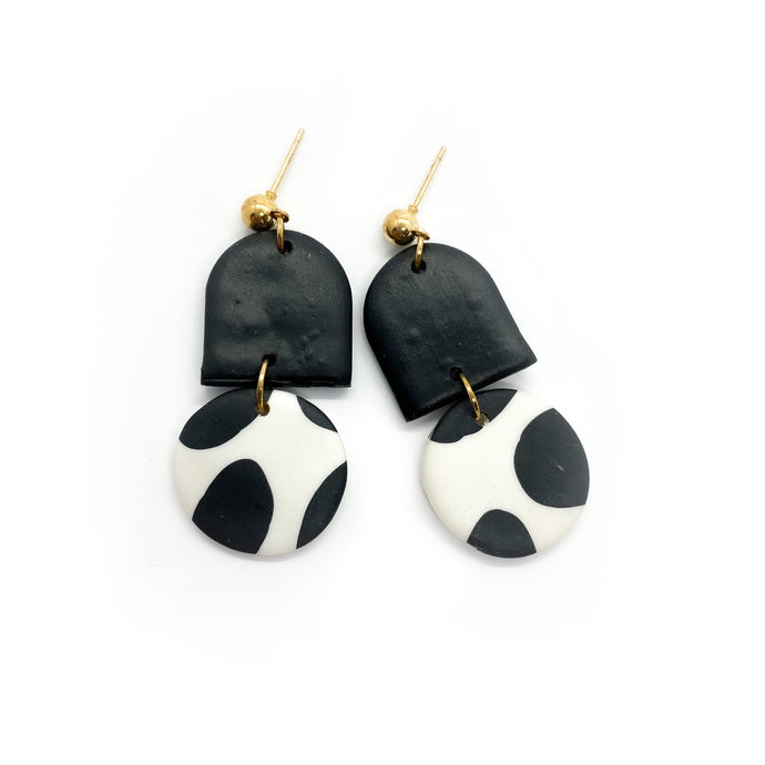 Cow 2 - earpartyph ear party ph handmade polymer clay earrings philippines