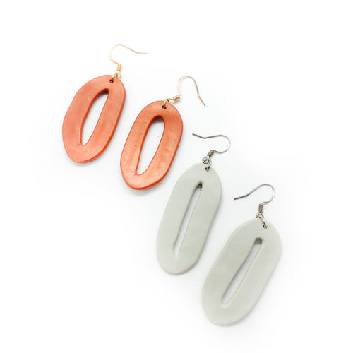 Double 0 Earrings (Color Options) - earpartyph ear party ph handmade polymer clay earrings philippines