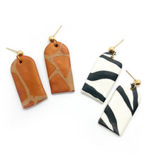 Load image into Gallery viewer, Zebra 2 - earpartyph ear party ph handmade polymer clay earrings philippines