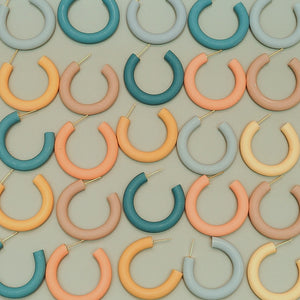 Reg Hoops - earpartyph ear party ph handmade polymer clay earrings philippines