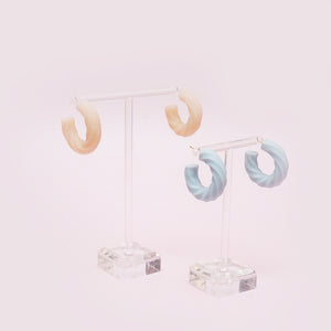 Twisty Hoops - earpartyph ear party ph handmade polymer clay earrings philippines