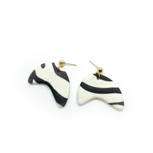 Load image into Gallery viewer, Zebra 1 - earpartyph ear party ph handmade polymer clay earrings philippines