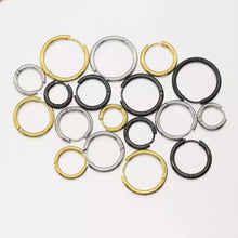 Load image into Gallery viewer, Gold Stainless Steel Hoops