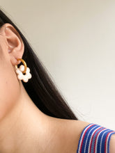 Load image into Gallery viewer, Flower Gold Hoops