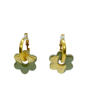 Load image into Gallery viewer, Flower Gold Hoops