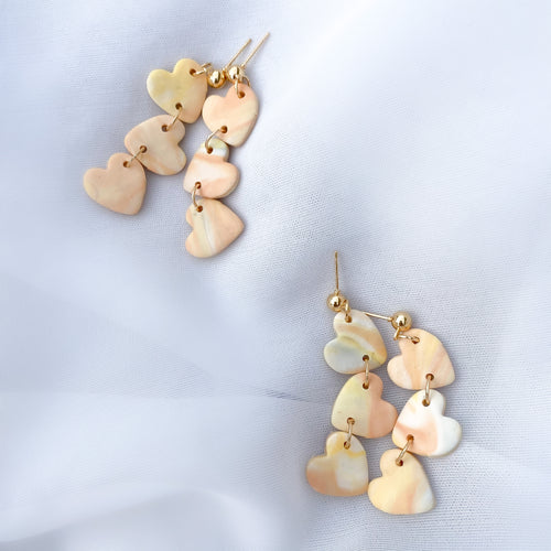 Summer Hearts - earpartyph ear party ph handmade polymer clay earrings philippines