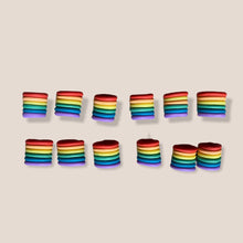 Load image into Gallery viewer, Rainbow Pride Ear Huggers - earpartyph ear party ph handmade polymer clay earrings philippines
