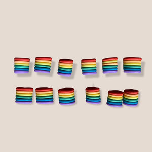 Rainbow Pride Ear Huggers - earpartyph ear party ph handmade polymer clay earrings philippines